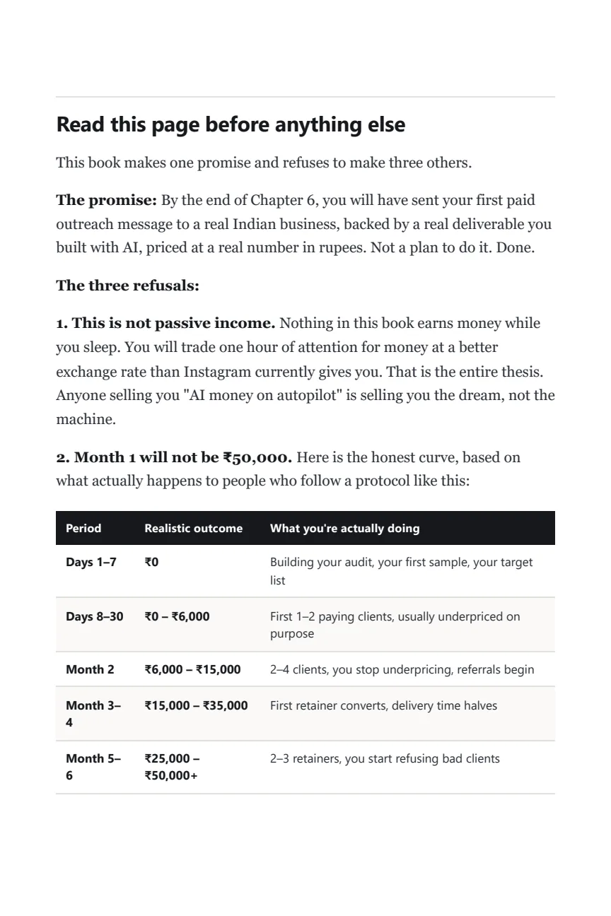 The Honest Income Progression Curve